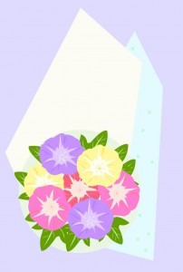 朝顔　無地