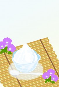 無地　かき氷