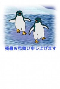 ペンギン　残暑見舞い