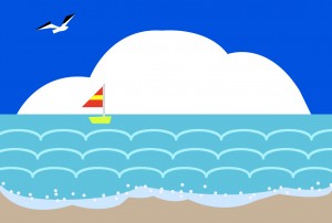 海　文字なし